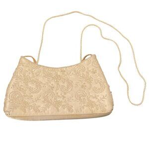 Valerie Stevens Vintage Off White Jewled Purse